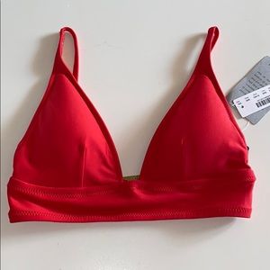 NWT Red J crew swimsuit top
